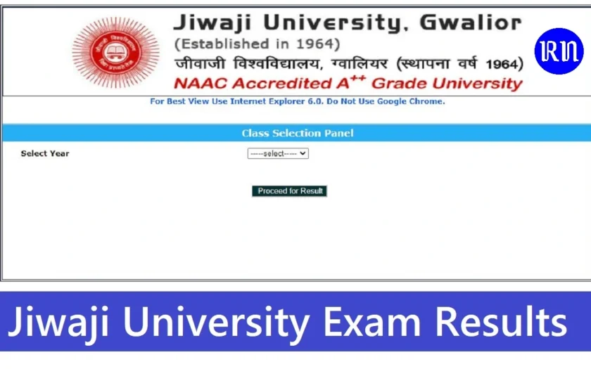 jiwaji university bsc 2nd year result