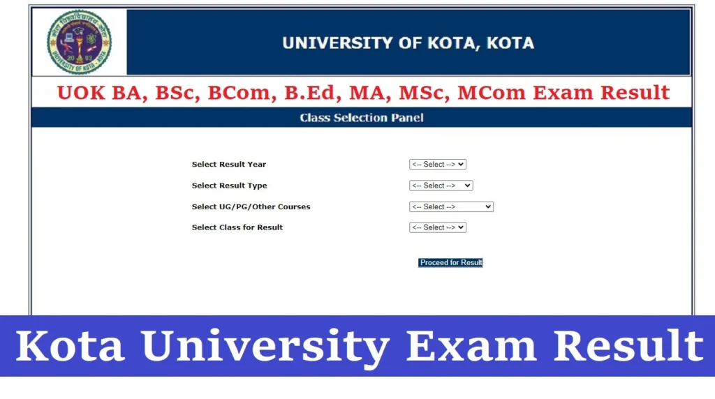 kota university ba 2nd year result